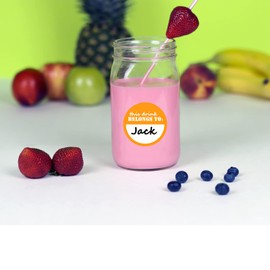 Besttile Drink Stickers, 504 Pcs, 1.5 inch Paper, Ideal for Parties and Small Businesses