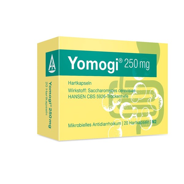 Yomogi 250 mg, for the treatment and prevention of diarrhoea, pack of 20