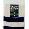 Beams Plus Socks, Ribbed, Border Socks, Men's, white