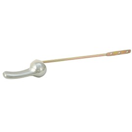 Plumb USA Universal Toilet Tank Flush Lever, Chrome Finish Handle with Plastic Nut, Fits Most Toilets