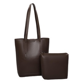 Barsine Leather Tote Bags for Women Medium Shoulder Bag Ladies Top Handle Handbag Purse for Travel, Work, Coffee