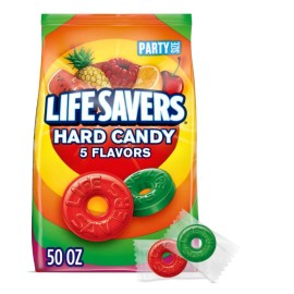 LIFE SAVERS Hard Candy Bag 5 Flavors, Hard Candy Individually Wrapped for Goodie