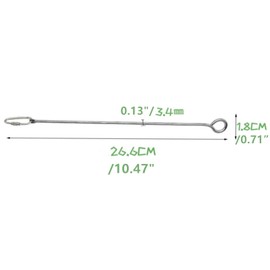 DKJEkdje 2 Pcs Bird Food Holder Small Animal Fruit Vegetable Skewer Hanging Feeders Toy Stainless Steel Feeding Stick Tool for Cage