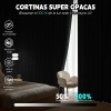 2 Panele Cortinas Blackout Para Ventana 264x137cm Habitacion