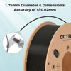 3D Printer Filament, Black PLA 3D Printing Filament 1.75mm, Dimensional