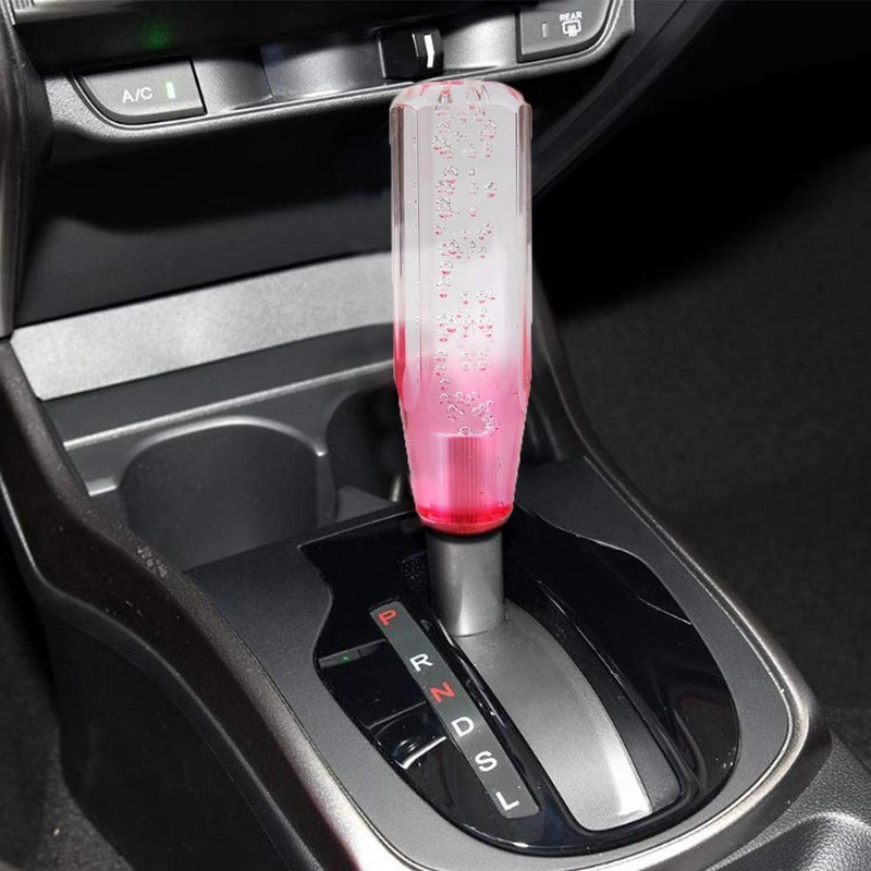 Riloer Universal Car Manual Shift Lever, Crystal Bubble Pink +