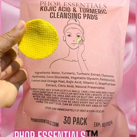 PHOR ESSENTIALS Turmeric Cleansing Exfoliating Pads Facial Cleansing Skincare