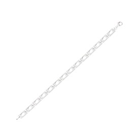 NKlaus Bracelet 925 Sterling Silver 19.5 cm Calla Chain Bracelet Chain Designer Shiny Chain 12706