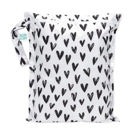 Bumkins - Bolsa húmeda impermeable para bebé, viajes, traje de natación, pañales de tela, piezas de bomba, piscina, playa, ropa de gimnasio, artículos de cambiador, gancho para carriola, guardería