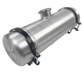 JSD Spun Universal Aluminum Gas Tank / Fuel Tank 2 1/8 Gallon 6 x 20" Center Fill 1/4" NPT Outlet Dune Buggy
