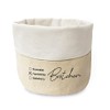 Grafik-Werkstatt Fabric basket made of 100% cotton, bread basket, utensilo,