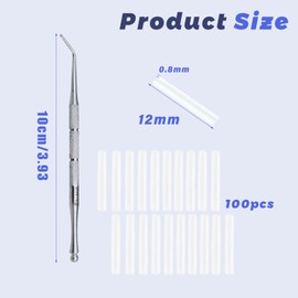 101 Pcs Ingrown Toenail Treatment Set, Clear Ingrown Toenail Corrector with Nail Picker, Plastics Correction Strips Brace Kit, Straightener Strips for Women Men Foot Care