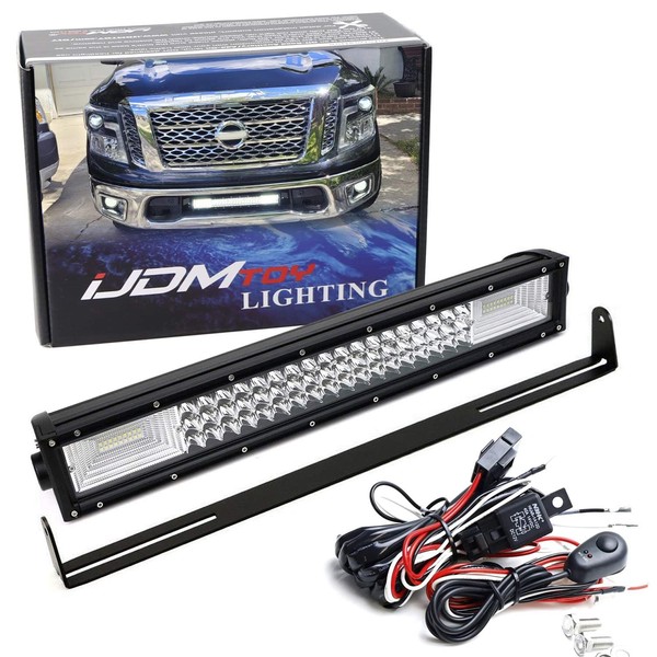 iJDMTOY Lower Grille Mount 21-Inch LED Light Bar Compatible with