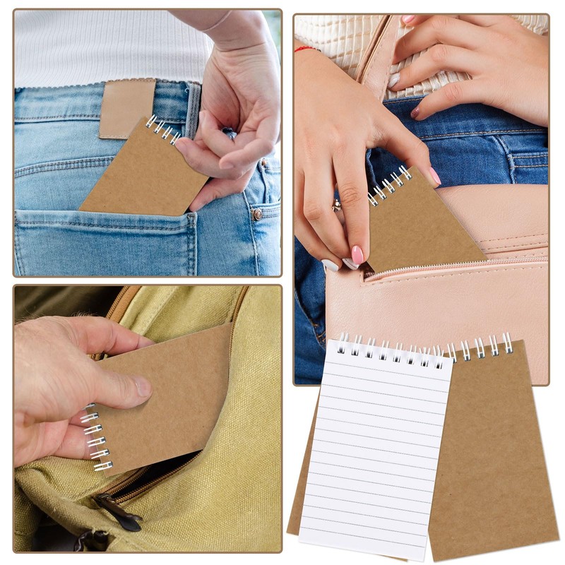 Hooqict 10 Pack Small Pocket Notebook Mini Notebooks Bulk Small