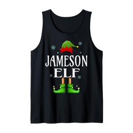 Jameson Elf Xmas Funny Men's Family Matching Christmas Tank Top