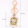 Crystal Rhinestone Diamante Longevity Tortoise Shoe Decoration Chain for Phone