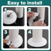 WeddHuis Pack of 5 Heating Pipe Rosette Folding Pipe Cover