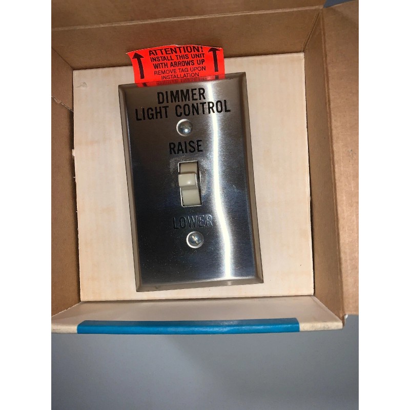 Lutron RCS-1 Remote Control Raise / Lower Switch with Stainless