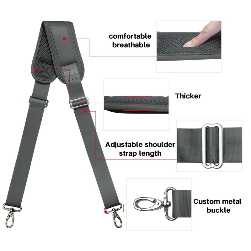 UOZL 79 Inch Bag Shoulder Straps, Two Way Independently Adjustable