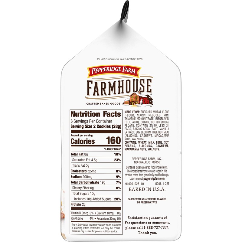 Pepperidge Farm Farmhouse Thin & Crispy Butter Pecan Cookies, 5.9
