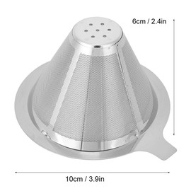 Household Coffee Filter Pour Over Coffee Makers Stainless Steel Reusable Pour Over Coffee Filter Cone Coffee Dripper