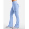 YEOREO CoreFlex Women Workout Flare Leggings with Pockets Hidden Scrunch