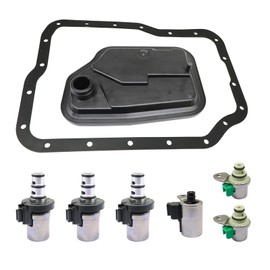 SecosAutoparts 4F27E Transmission Shift Solenoid & Filter Kit, Fit for Mazda Protege 3 5 6 1999-2010, Compatible with Ford Focus Transit Connect 2000-2013, Replace# XS4Z7A098AB FN01-21-500 4F27E