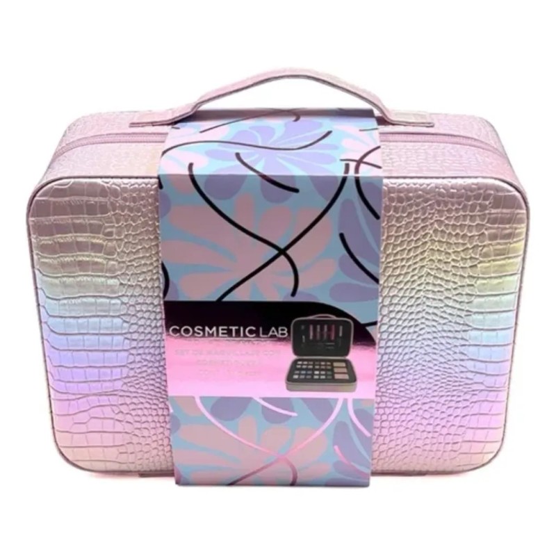 Set De Maquillaje Cosmetic Lab Rosa 37 Pzas