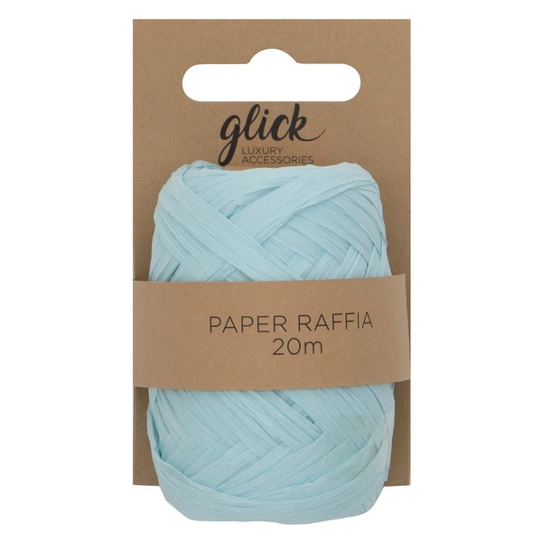 20M Baby Blue Paper Raffia Ribbon, Baby Blue Paper Raffia Ribbon for Gift Wrapping, Arts and Crafts Baby Blue Paper Raffia Ribbon