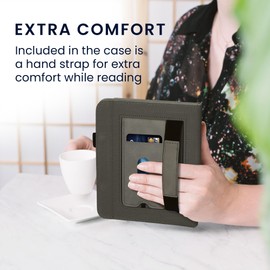 kwmobile Case Compatible with Kobo Libra Colour Case - Cover for eReader with Magnetic Closure - Grey