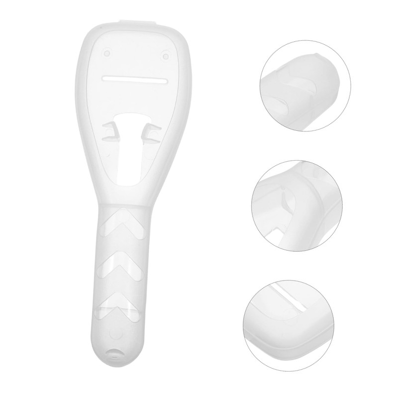 SAFIGLE 2pcs Clear Razor Protector Case Travel Container Manual Razor