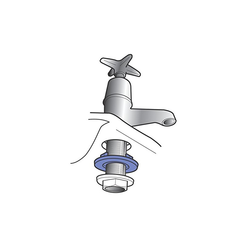 Split Klick SK21502 15mm/Universal Centralising Washer Tap Locating, Blue **