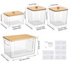 ALOCEO Set of 4 Laundry Containers and Extra Large Trash