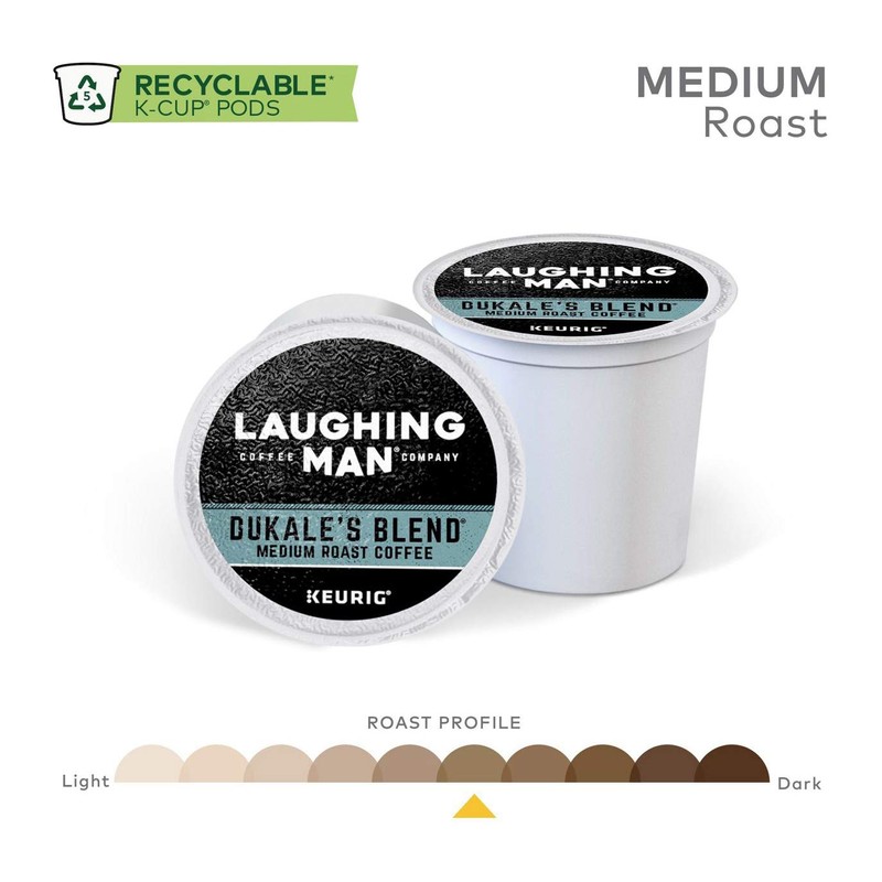 GMT8338 - Laughing Man Coffee Company Dukales Blend K-Cup Pods