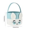 Easter Bunny Basket,Cute Plush Easter Bucket with Handle for Easter