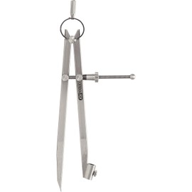 KS Tools 300.0411 Precision spring pointed dividers with pencil holder