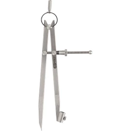 KS Tools 300.0411 Precision spring pointed dividers with pencil holder