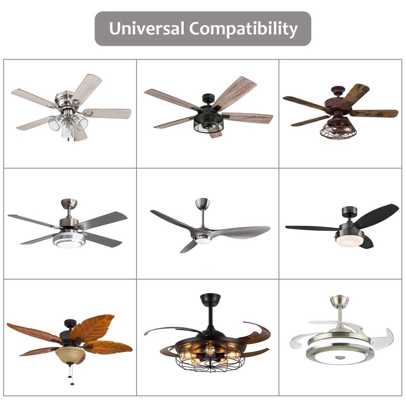 2 Pack Small Size Universal Ceiling Fan Remote Control Kits,