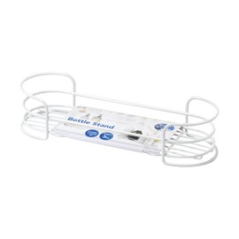 Pearl Metal HC-174 Bathroom Storage Bottle Stand, Wire, Double Coating, Shampoo, Conditioner, White, Bath Style