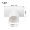 QUARKZMAN QUARKZMAN PVC Rohrverbinder T-f?rmige Kupplung Anschlussrohr Wei? 32 mm