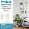 CIKLCIX Metal Grid Wall Panel, Wire Grid Photo Display Organizer,