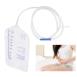 Natudeco Disposable Enema Bag 1750ml Colonic Cleansing Set Colonic Irrigation Cleansing Kit for Home Coffee Milk Colon Cleansing