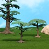 Toddmomy Model Pine Trees, 3Pcs Model Train Trees Miniature Trees