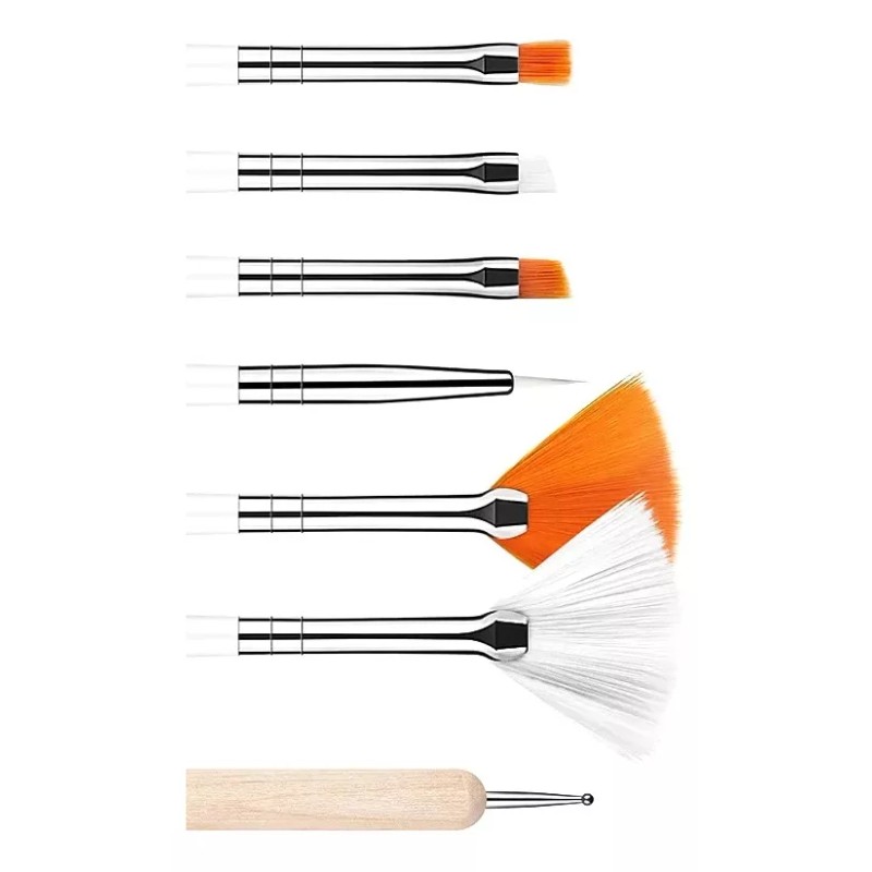 Productos comerciales mx Juego De 20 Pinceles Para Manicura Profesional