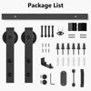 Arti-Life Barn Door Hardware Kit 6.6FT Heavy Duty Sliding Door