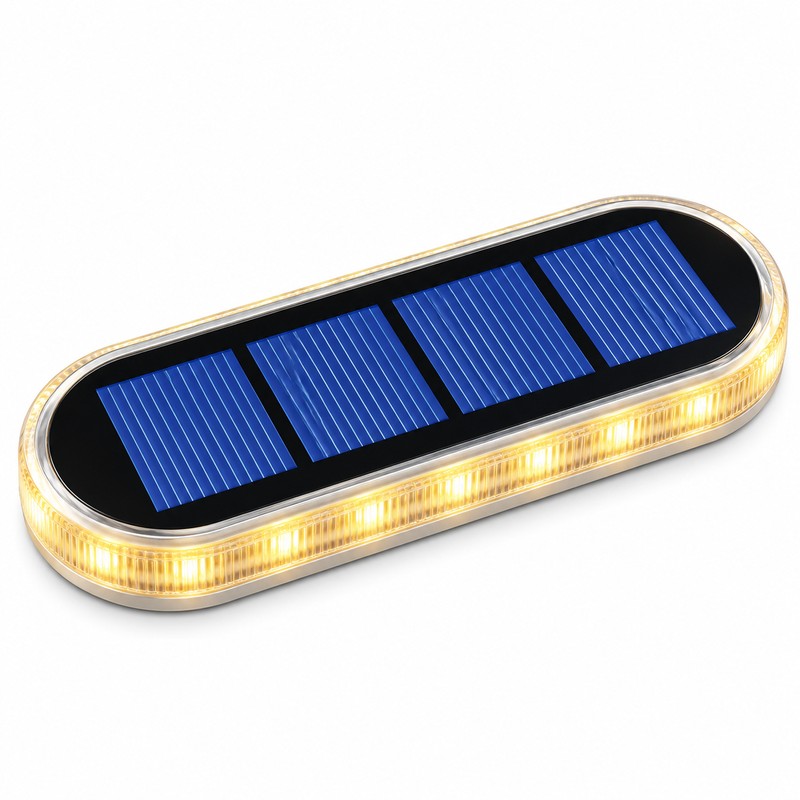Solar LED Step Lights for Outdoor Stairs – IP68 Waterproof
