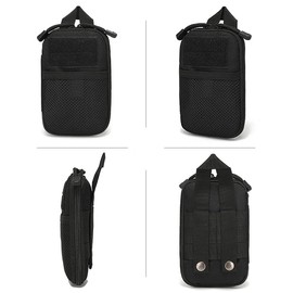 YAKASO Tactical Molle Pouch – Compact EDC Utility Gear Pouch, Water-Resistant & Abrasion-Resistant 800D Nylon Belt Bag, Military Carry Accessory for Phone, Tools, and Essentials