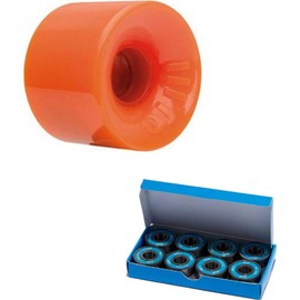 OJ Hot Juice Orange Skateboard Longboard Cruiser Wheels 60mm 78a (Set of 4) with CCS ABEC 7 Bearings