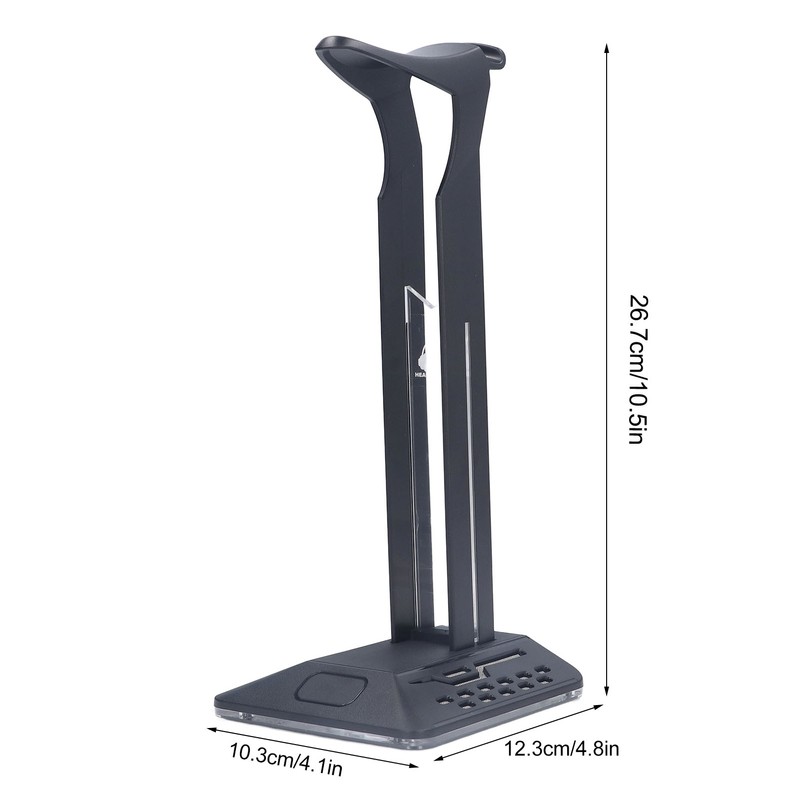 RGB Headphone Stand 2 USB Ports Multifunction Gaming Headset Holder
