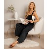 IWOLLENCE Women's Summer Jumpsuits Boho Wide Leg Overalls Casual Loose